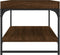 vidaXL - Salontafel - 100x49x45 - cm - bewerkt - hout - bruin - eikenkleur