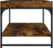 vidaXL - Salontafel - 100x49x45 - cm - bewerkt - hout - gerookt - eikenkleurig
