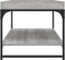 vidaXL - Salontafel - 100x49x45 - cm - bewerkt - hout - grijs - sonoma - eikenkleurig