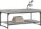 vidaXL - Salontafel - 100x49x45 - cm - bewerkt - hout - grijs - sonoma - eikenkleurig
