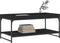 vidaXL - Salontafel - 100x49x45 - cm - bewerkt - hout - zwart