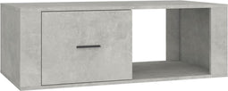 vidaXL - Salontafel - 100x50,5x35 - cm - bewerkt - hout - betongrijs