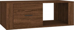vidaXL - Salontafel - 100x50,5x35 - cm - bewerkt - hout - bruin - eikenkleur
