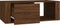 vidaXL - Salontafel - 100x50,5x35 - cm - bewerkt - hout - bruin - eikenkleur