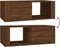 vidaXL - Salontafel - 100x50,5x35 - cm - bewerkt - hout - bruin - eikenkleur