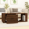 vidaXL - Salontafel - 100x50,5x35 - cm - bewerkt - hout - bruin - eikenkleur