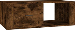 vidaXL - Salontafel - 100x50,5x35 - cm - bewerkt - hout - gerookt - eikenkleurig