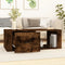 vidaXL - Salontafel - 100x50,5x35 - cm - bewerkt - hout - gerookt - eikenkleurig