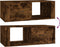 vidaXL - Salontafel - 100x50,5x35 - cm - bewerkt - hout - gerookt - eikenkleurig