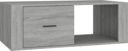 vidaXL - Salontafel - 100x50,5x35 - cm - bewerkt - hout - grijs - sonoma - eikenkleur