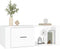 vidaXL - Salontafel - 100x50,5x35 - cm - bewerkt - hout - hoogglans - wit