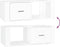 vidaXL - Salontafel - 100x50,5x35 - cm - bewerkt - hout - hoogglans - wit