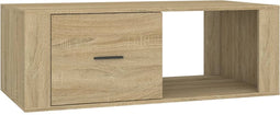 vidaXL - Salontafel - 100x50,5x35 - cm - bewerkt - hout - sonoma - eikenkleurig