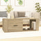 vidaXL - Salontafel - 100x50,5x35 - cm - bewerkt - hout - sonoma - eikenkleurig