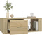 vidaXL - Salontafel - 100x50,5x35 - cm - bewerkt - hout - sonoma - eikenkleurig