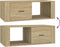 vidaXL - Salontafel - 100x50,5x35 - cm - bewerkt - hout - sonoma - eikenkleurig