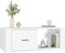 vidaXL - Salontafel - 100x50,5x35 - cm - bewerkt - hout - wit
