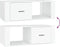 vidaXL - Salontafel - 100x50,5x35 - cm - bewerkt - hout - wit
