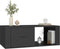 vidaXL - Salontafel - 100x50,5x35 - cm - bewerkt - hout - zwart