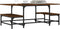 vidaXL - Salontafel - 100x50,5x40 - cm - bewerkt - hout - bruin - eikenkleur