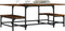 vidaXL - Salontafel - 100x50,5x40 - cm - bewerkt - hout - gerookt - eikenkleurig