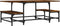 vidaXL - Salontafel - 100x50,5x40 - cm - bewerkt - hout - gerookt - eikenkleurig