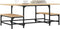 vidaXL - Salontafel - 100x50,5x40 - cm - bewerkt - hout - sonoma - eikenkleurig