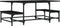 vidaXL - Salontafel - 100x50,5x40 - cm - bewerkt - hout - zwart