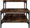 vidaXL - Salontafel - 100x50,5x45 - cm - bewerkt - hout - gerookt - eikenkleurig