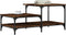 vidaXL - Salontafel - 100x50,5x45 - cm - bewerkt - hout - gerookt - eikenkleurig