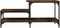 vidaXL - Salontafel - 100x50,5x45 - cm - bewerkt - hout - gerookt - eikenkleurig