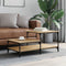 vidaXL - Salontafel - 100x50,5x45 - cm - bewerkt - hout - sonoma - eikenkleurig
