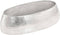 vidaXL - salontafel - 100x50x28 - cm - gehamerd - aluminium - zilver
