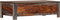 vidaXL - Salontafel - 100x50x30 - cm - massief - sheeshamhout - grijs