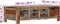 vidaXL - Salontafel - 100x50x30 - cm - massief - sheeshamhout - grijs