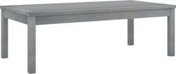 vidaXL - Salontafel - 100x50x33 - cm - massief - acaciahout - grijs