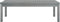 vidaXL - Salontafel - 100x50x33 - cm - massief - acaciahout - grijs