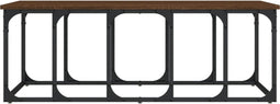 vidaXL - Salontafel - 100x50x35,5 - cm - bewerkt - hout - bruin - eikenkleur
