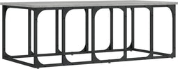 vidaXL - Salontafel - 100x50x35,5 - cm - bewerkt - hout - grijs - sonoma - eikenkleur