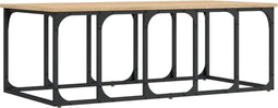 vidaXL - Salontafel - 100x50x35,5 - cm - bewerkt - hout - sonoma - eikenkleurig