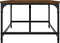 vidaXL - Salontafel - 100x50x35 - cm - bewerkt - hout - bruin - eikenkleur