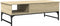 vidaXL - Salontafel - 100x50x35 - cm - bewerkt - hout - en - metaal - sonoma - eiken