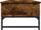 vidaXL - Salontafel - 100x50x35 - cm - bewerkt - hout - en - metaal - gerookt - eiken