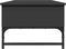 vidaXL - Salontafel - 100x50x35 - cm - bewerkt - hout - en - metaal - zwart