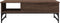 vidaXL - Salontafel - 100x50x35 - cm - bewerkt - hout - en - metaal - bruin - eikenkleur