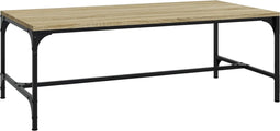 vidaXL - Salontafel - 100x50x35 - cm - bewerkt - hout - sonoma - eikenkleurig