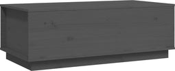 vidaXL - Salontafel - 100x50x35 - cm - massief - grenenhout - grijs