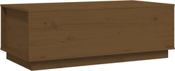 vidaXL - Salontafel - 100x50x35 - cm - massief - grenenhout - honingbruin