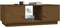 vidaXL - Salontafel - 100x50x35 - cm - massief - grenenhout - honingbruin