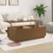 vidaXL - Salontafel - 100x50x35 - cm - massief - grenenhout - honingbruin